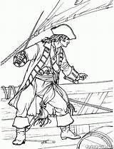 Pirate Pirates Coloring Pages Attacks sketch template