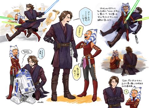 R2 D2 Ahsoka Tano Anakin Skywalker Astromech Droid And