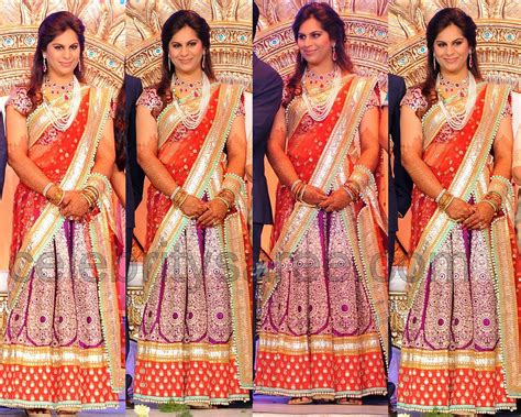 upasana kamineni wedding reception saree saree blouse patterns
