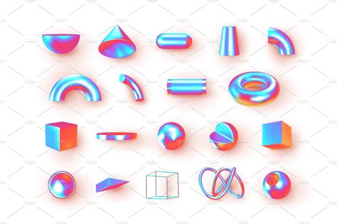 set   geometric shapes objects graphic objects creative market
