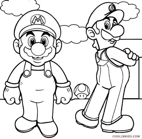 printable luigi coloring pages  kids coolbkids mario coloring