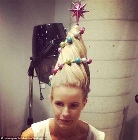Hair Raising Trend Sees People Style Their Hair In To A Christmas Tree