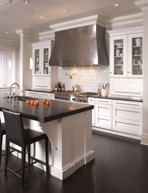 transitional kitchens  fusion   traditional  contemporary design elements photo