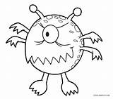 Monster Coloring Pages Kids Printable sketch template