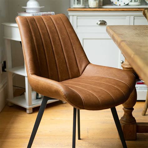 contemporary tan brown dining chair interior flair