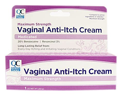 Qc Anti Itch Maximum Strength Vaginal Cream 1oz Jollys