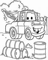 Coloring Pages Disney Pixar Mater Cars Awesome Truck Tow Car Colouring Sheets Print Printable Sheet Boys Children Color Kids Small sketch template