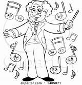 Conductor Music Maestro Clipart Notes Illustration Visekart Royalty Vector 2021 sketch template
