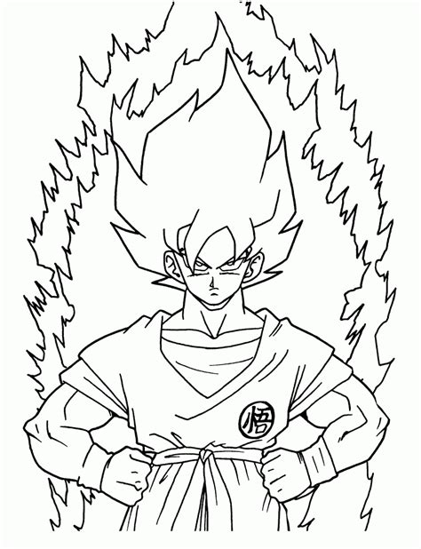 Awesome Dragon Ball Z Kai Free Coloring Pages