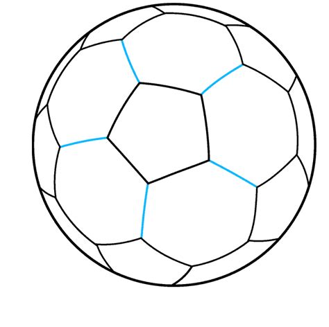 draw  soccer ball easy drawing tutorial  kids art kkcom