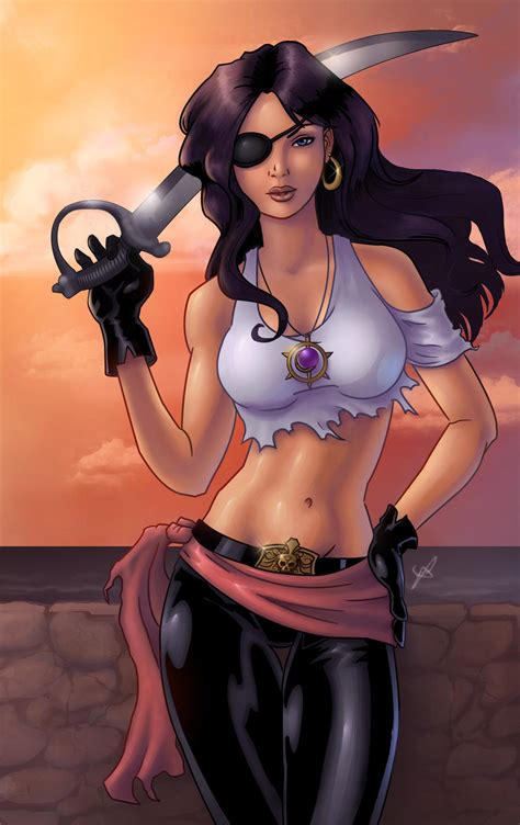 sexy female pirate by feralikan on deviantart