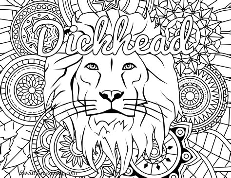 curse word coloring pages  getcolorings   printable vrogue