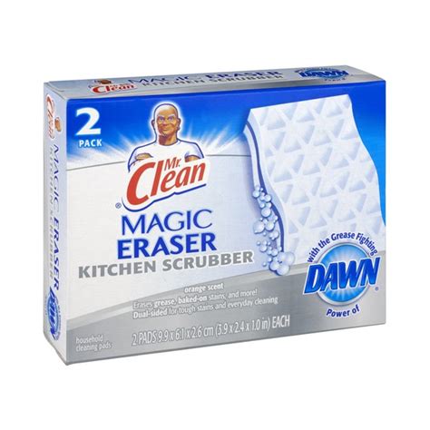 clean magic eraser kitchen scrubber orange scent