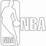 Coloring Nba Pages Logo Basketball Print Symbol Association National Color sketch template