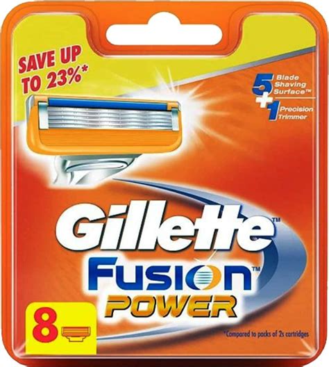 buy gillette fusion power 5 shaving blades pack of 8 online and get upto