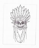 Headdress Drawing sketch template