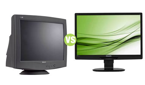 difference  crt monitor  lcd monitor