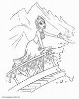 Coloring Pages Elsa Printable Frozen Queen Girls Colouring Disney Anna Print sketch template