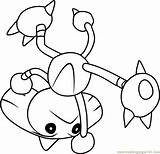 Hitmontop Pokémon Coloringpages101 sketch template
