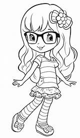 Coloring Pages Girls Kids Sheets Strawberry Shortcake Printable Old Cartoon Girl Cute Book Little Years Year Print Colouring Books Top sketch template