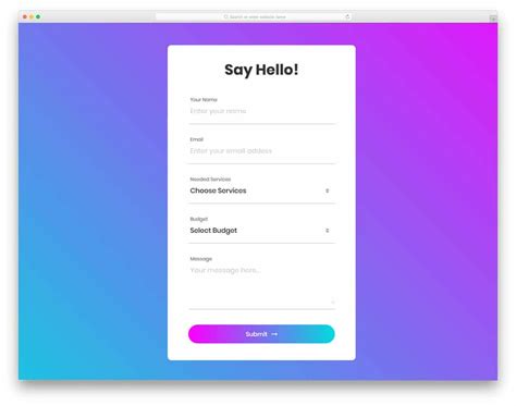 bootstrap contact form examples  elicit positive emotions