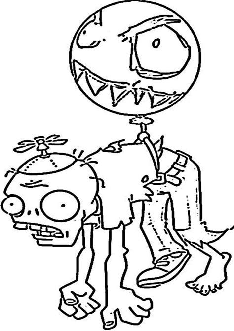 fun plants  zombies coloring pages