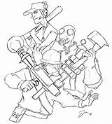 Tf2 Coloring Team Fortress Pages Swat Sniper Offense Wellie Wishers Drawings Getcolorings Designlooter Color Print Deviantart Template 87kb 1000px sketch template