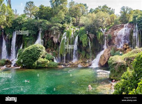 kravice waterfalls  res stock photography  images alamy