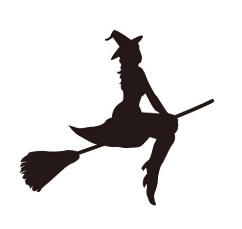 witchcraft room   broom silhouette witch flying  broom witch