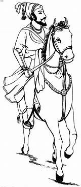Shivaji Maharaj Sketch Drawing Cliparts Clipart Painting Chhatrapati Coloring Kids Pages Horse Tack Library Wallpaper Great Sketches Attribution Forget Link sketch template