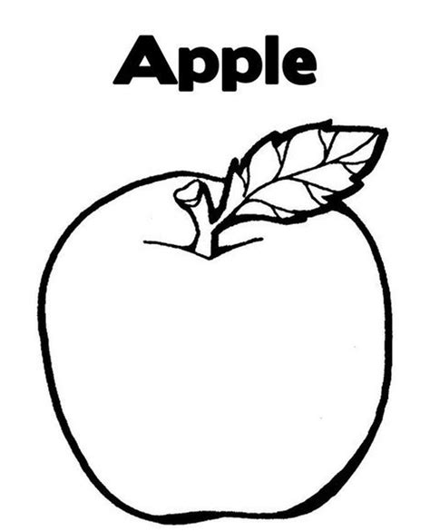 apple colouring pages worksheet
