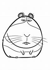 Hamster Mascotas Secreta Zhizn Domashnih Ausmalbilder Raskrasil sketch template