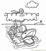 Raft Coloring Pages Printable Others Little People Peoples sketch template