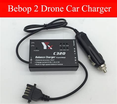parrot bebop  dronefpv car charger   quick battery charging