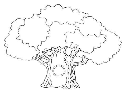 tree coloring pages    print