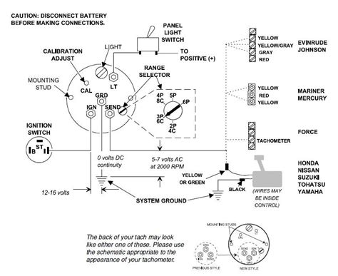evinrude tachometer wiring diagram