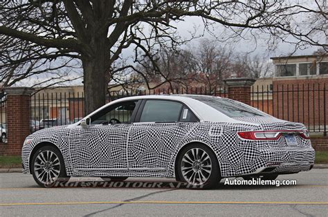 lincoln continental spied  production form  detroit debut