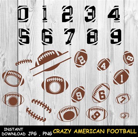 football clip art football fonts football numbers sports numbers