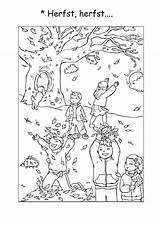 Herfst Kleuren Bladzijden Herfstbladeren Bomen sketch template