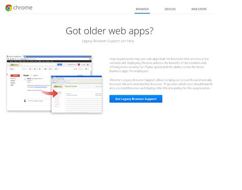 chrome  business  older web apps dslab