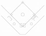 Baseball Field Template Diagram Schema Positions Simple Softball Diamond Drawing Blank Clipart Sample Conceptdraw Dimensions Sketch Coloring Solution Software Basic sketch template