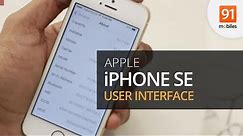 Apple iPhone SE User Interface