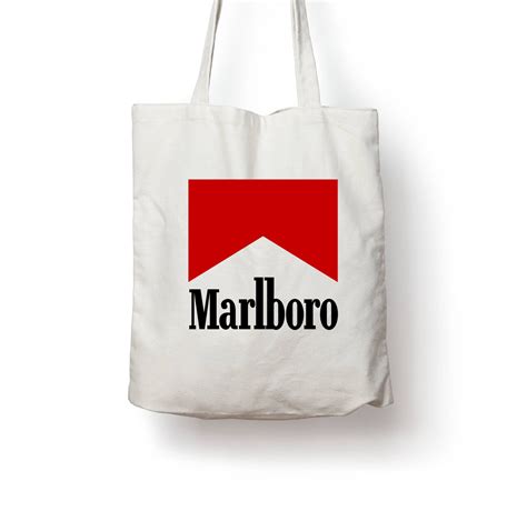 marlboro red cigarettes after sex cotton canvas tote shopping etsy