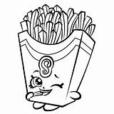 French Fry Getdrawings Drawing Coloring Pages sketch template