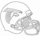 Coloring Helmet Football Chargers Pages Helmets Sports Falcons Atlanta sketch template