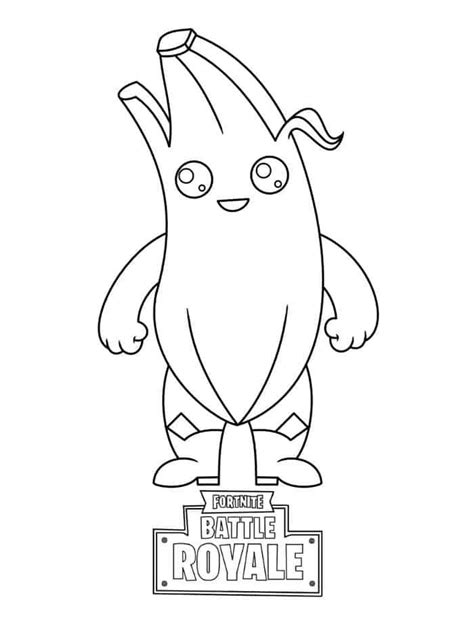 fortnite peely skin coloring pages pokemon  colorir cores