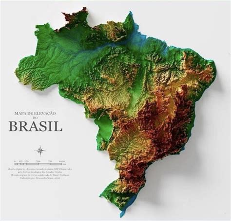 mapa de elevacao  brasil assuntos gerais basttercom