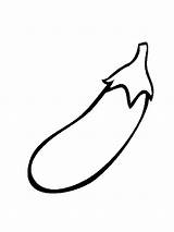 Eggplant Coloring Clipart Webstockreview Resolution sketch template