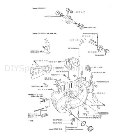 Jonsered Chainsaw Parts Diagram