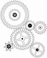 Cogs Illustration Gear Template Clip Gears Drawing Steampunk Cog Google Coloring Drawings Wheel Book Publicdomainpictures sketch template